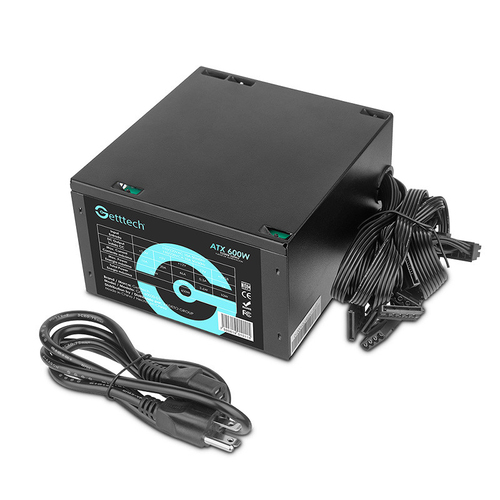 Miniatura 5 de Fuente de Poder Getttech GFS-60020-01 600 W, ATX Non-Modular