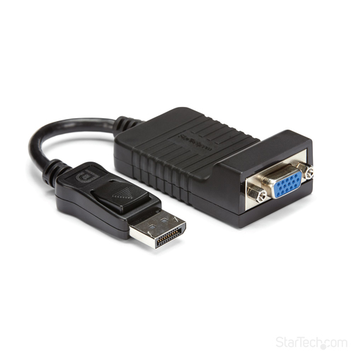 Adaptador vídeo StarTech.com DisplayPort a VGA (D-Sub), 0.08 m, Negro