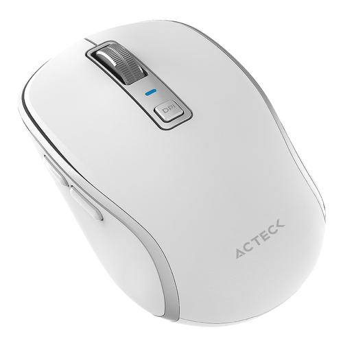 Miniatura 3 de Mouse Acteck Optimize Trip Pro MI580 Óptico, 6 Botones, 1600 DPI, RF inalámbrico + bluetooth, 8 m, Blanco