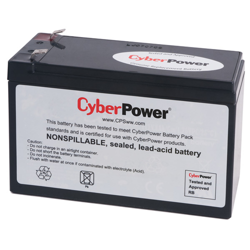 Bateria para UPS CyberPower RB1280 12 V, Negro
