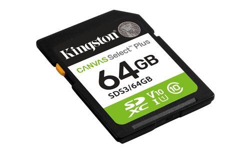 Miniatura 4 de Memoria Kingston Technology Canvas Select Plus Gen3 64 GB, Velocidad 100 MB/s, Clase 10
