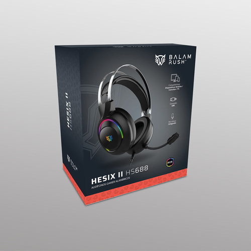 Miniatura 3 de Audífonos Balam Rush BR-941204 Diadema, Alámbrico, 3.5 mm, USB, Negro