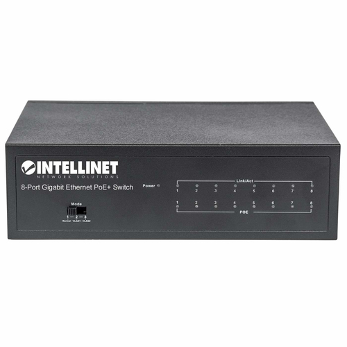 Miniatura 3 de Switch Intellinet Switch PoE+ Gigabit Ethernet de 8 puertos Gestionado, RJ-45 8, Gigabit Ethernet (10/100/1000), (PoE +) 8, Negro