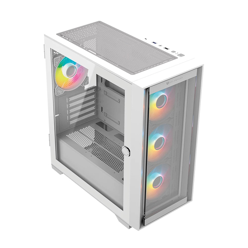 Miniatura 4 de Gabinete Balam Rush Carbono Twin Mate 6000 Midi Tower, PSU No, Vent. 3x 120 mm, Vent. 1x 120 mm, Blanco