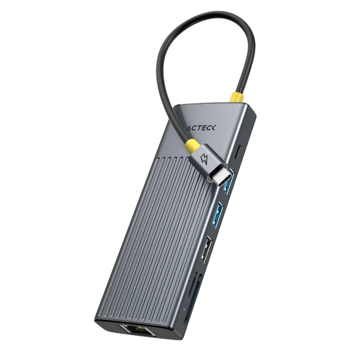 Miniatura 3 de Hub USB Acteck Nexus Dock Ultra, USB-C a HDMI 2.1, USB-A 3.2, USB-C, Lector SD/ MicroSD, RJ-45, Gris