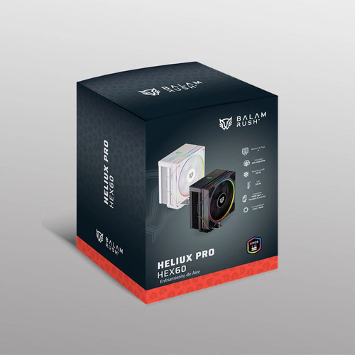 Miniatura 2 de Disipador Balam Rush Heliux Pro HEX60 12 cm, 2200 RPM, Blanco