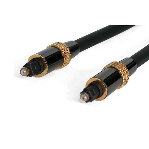 Cable de audio StarTech.com Toslink a Toslink, 6.1 m, Negro