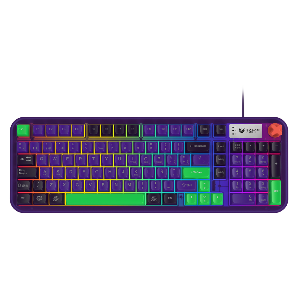 Teclado Gamer Ala?mbrico WARSTRIKE EVA KG500E Balam Rush