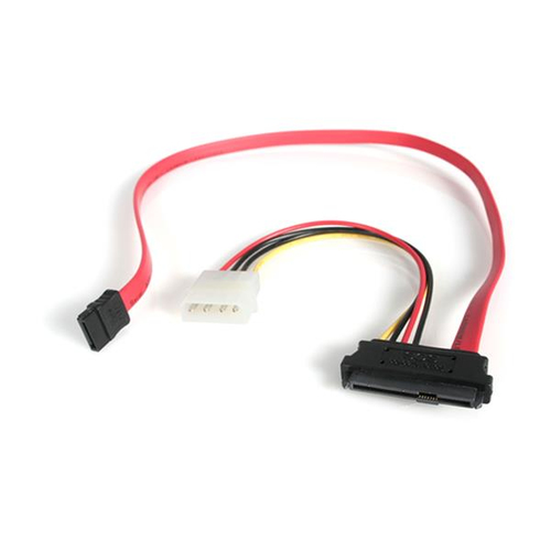 Miniatura 5 de Cable de poder StarTech.com SATA 15 puntas, LP4 M, SAS 29 Pin Plug, 0.457 m, Rojo