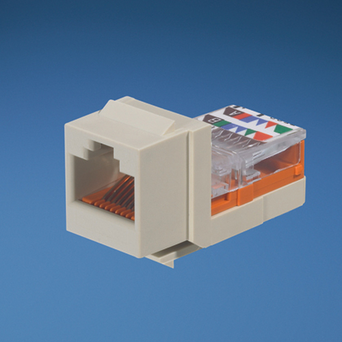 Conector Panduit UTP keystone RJ45, Marfil