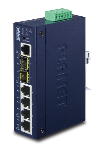 Switch PLANET IGS-5225-4T2S Gestionado, L2+, RJ-45 4, Gigabit Ethernet (10/100/1000), Azul