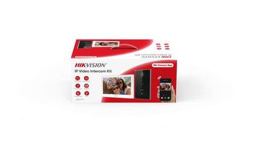 Videoportero Hikvision DS-KIS608-P Inalámbrico y alámbrico, 2 MP, Negro, Gris, Plata