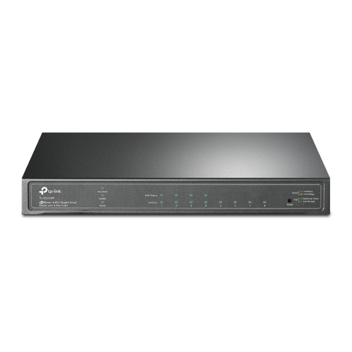 Switch TP-Link JetStream TL-SG2008P Gestionado, L2/L2+, RJ-45 8, Gigabit Ethernet (10/100/1000), (PoE +) 4, Negro