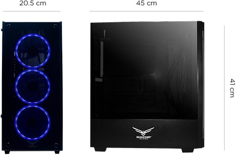 Miniatura 2 de Gabinete Naceb Technology Player PSU No, Vent. 3x 120 mm, Negro