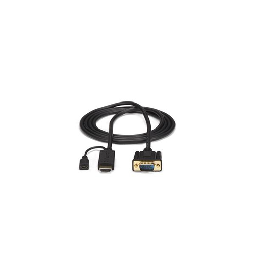 Miniatura 5 de Adaptador vídeo StarTech.com VGA (D-Sub) a HDMI + Micro USB, 3 m, Negro