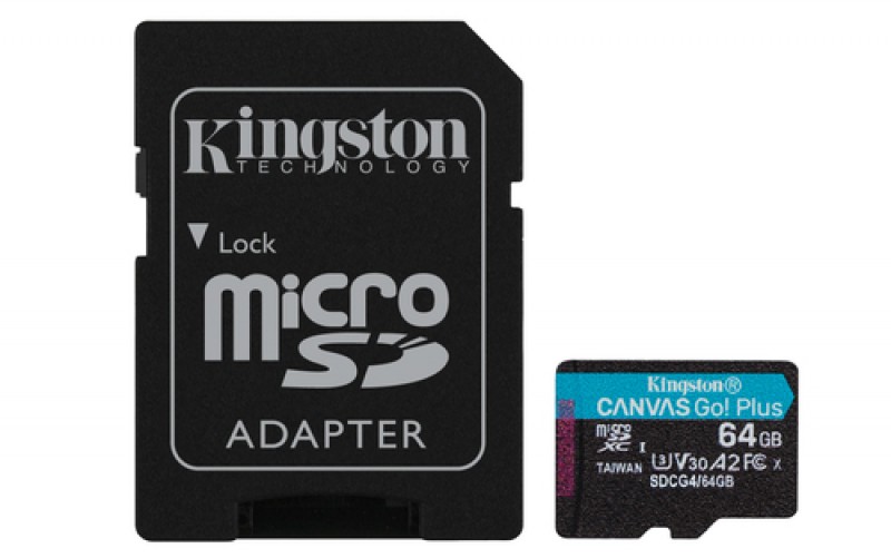 Memoria Kingston Technology Canvas Go! Plus 64 GB, Velocidad 200 MB/s, Clase 10