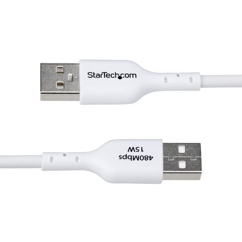 Miniatura 3 de Cable USB StarTech.com USB2AC2MNCWHE USB A a USB C, Blanco