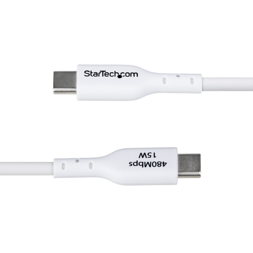 Miniatura 2 de Cable USB StarTech.com USB2AC2MNCWHE USB A a USB C, Blanco
