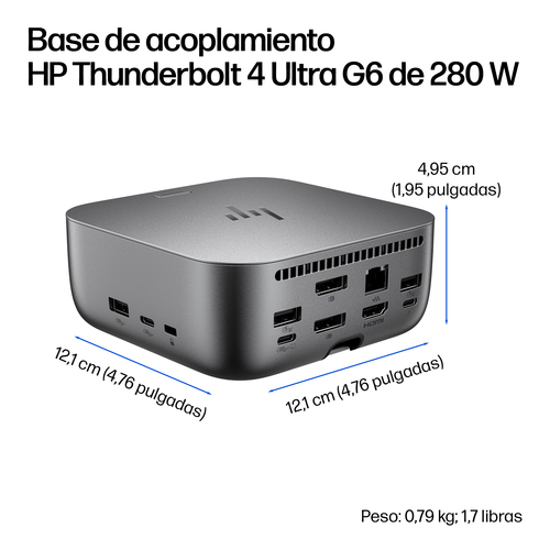 Miniatura 3 de Docking Station HP 8K Ultra HD, Thunderbolt 4, HDMI 1, USB A 2