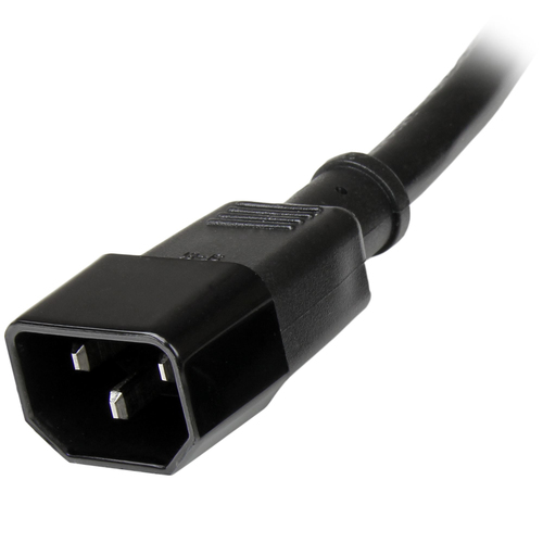 Miniatura 3 de Cables de poder StarTech.com Hembra, Macho 125 V, 0.9 m, Negro