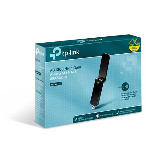 Miniatura 2 de Tarjeta de red inalambrica TP-Link Archer T4U USB, Wi-Fi 5 (802.11ac), Negro