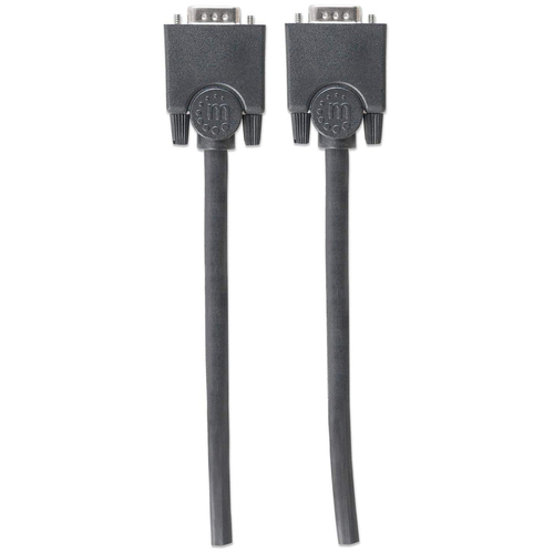 Miniatura 3 de Cable VGA Manhattan Cable para monitor SVGA 3 m, Macho, Macho, Negro