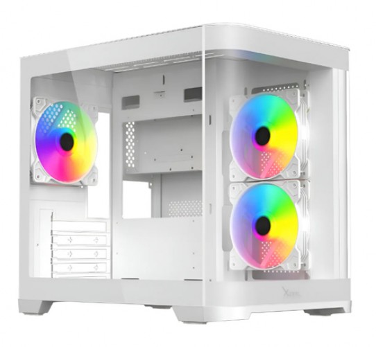 Gabinete XZEAL XZGAMC3W Midi Tower, PSU No, Blanco