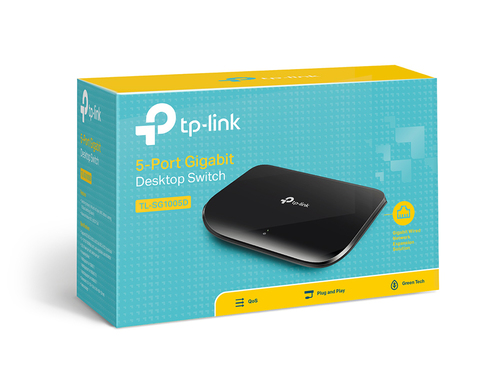 Miniatura 3 de Switch TP-Link TL-SG1005D No administrado, RJ-45 5, Gigabit Ethernet (10/100/1000), Negro