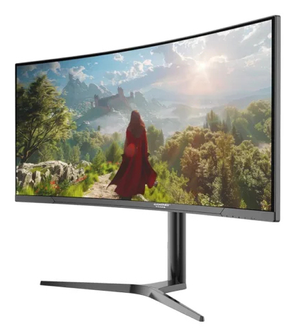 Miniatura 4 de Monitor Naceb Technology NA-0645 LED, 34", Wide Quad HD, VA, 165 Hz, 1 ms, FreeSync, NVIDIA G-SYNC, Gris