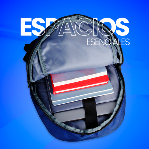 Miniatura 3 de MOCHILA Vorago BP-150-BL Bolsa lateral, Hasta 15.6", Tereftalato de polietileno (PET), Azul