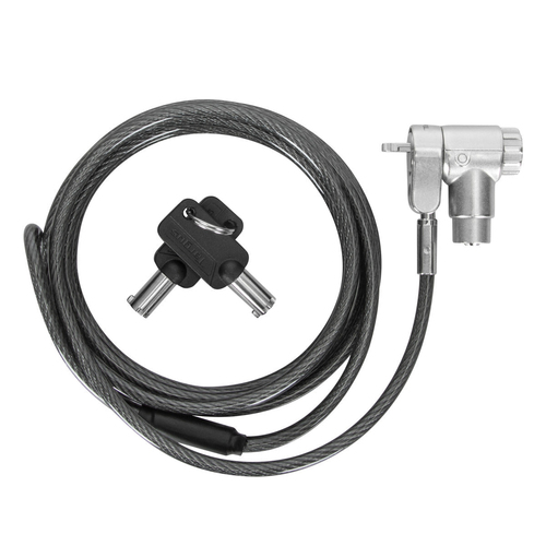 Miniatura 5 de Cable antirrobo Targus ASP95GL Llave, 2 m, Acero galvanizado, Plata