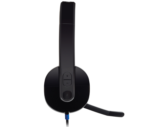 Audífonos Logitech 981-000510 Diadema, Alámbrico, USB, Negro