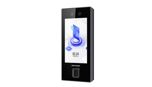Miniatura 2 de Terminal Facial Min Moe con LECTOR DE HUELLAS y Tarjetas PROX EM / 3000 Rostros / 3000 Huellas / Pantalla 4.5" / Administrable en la Nube con HikConnect Teams  / Exterior IP65  / PoE / WiFi / HIK-IA / SIP Estandar