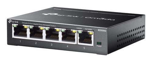 Miniatura 4 de Switch TP-Link Omada ES205G Gestionado, RJ-45 5, Gigabit Ethernet (10/100/1000), Negro