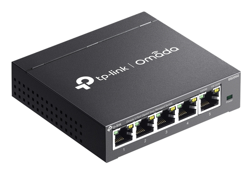 Miniatura 3 de Switch TP-Link Omada ES205G Gestionado, RJ-45 5, Gigabit Ethernet (10/100/1000), Negro