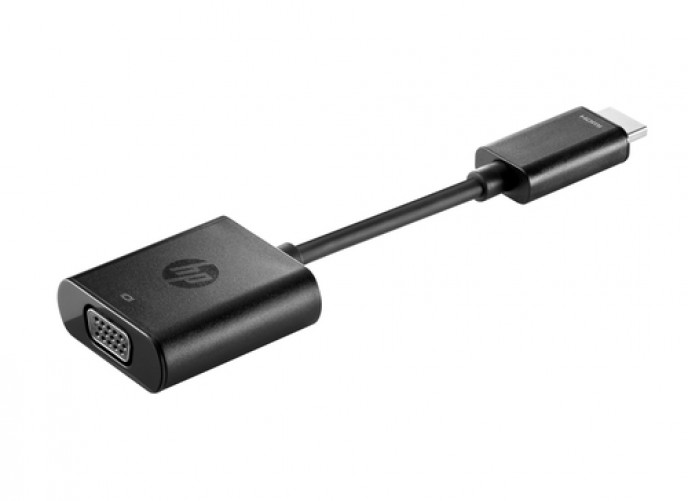 Adaptador vídeo HP Adaptador de HDMI a VGA HDMI a VGA (D-Sub), 0.045 m, Negro