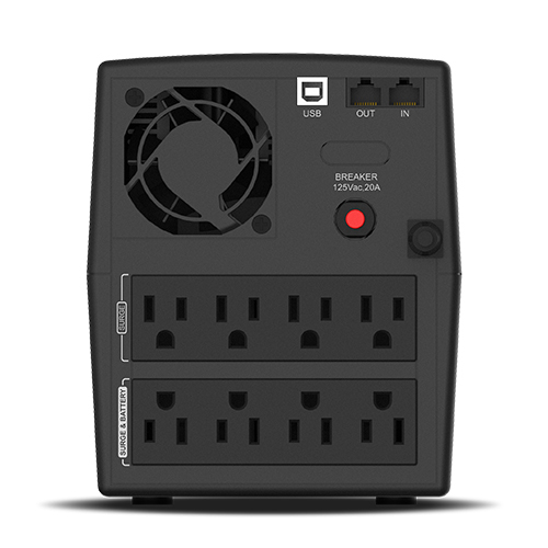 Miniatura 2 de No Break Smartbitt Smart Interactive 1800 1.8 kVA / 900 W, 150 J, Entrada 148 V, 8 salidas AC, Negro