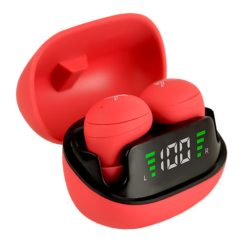 Miniatura 5 de Audífonos Perfect Choice PC-117087 Intra auditivo, True Wireless Stereo (TWS), USB, Bluetooth, Rojo