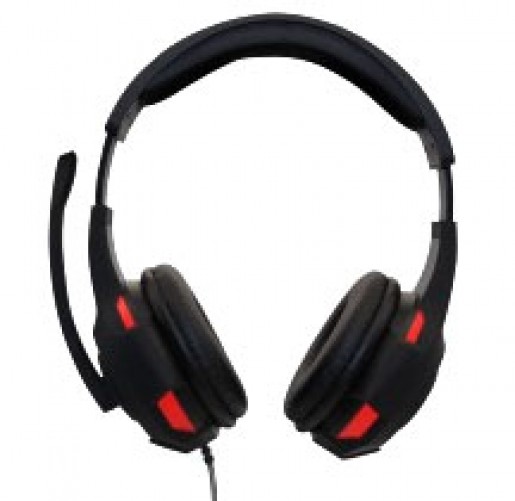 Audífonos Naceb Technology NA-0304R Diadema, Alámbrico, 3.5 mm, Negro, Rojo