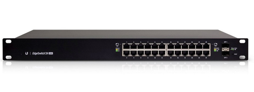 Switch Ubiquiti ES-24-250W Gestionado, L2/L3, RJ-45 24, Gigabit Ethernet (10/100/1000), 1U, Negro