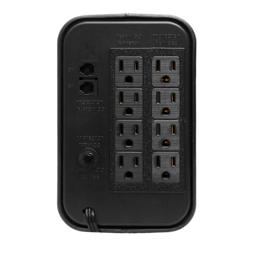 Miniatura 3 de Regulador Complet T2000 Entrada 120 V, 8 salidas AC, Negro