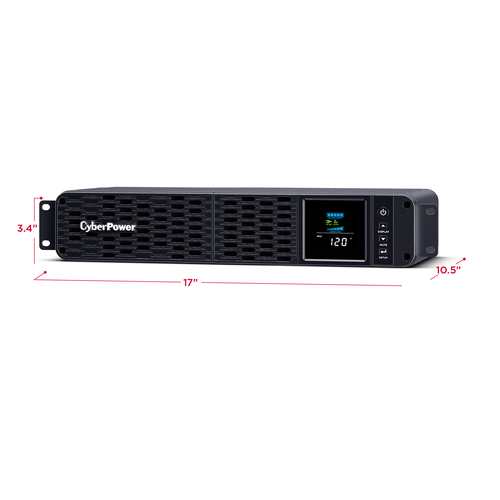 Miniatura 3 de No Break CyberPower CP1500PFCRM2U 1.5 kVA / 1000 W, 1500 J, Entrada 144 V, 8 salidas AC, Negro