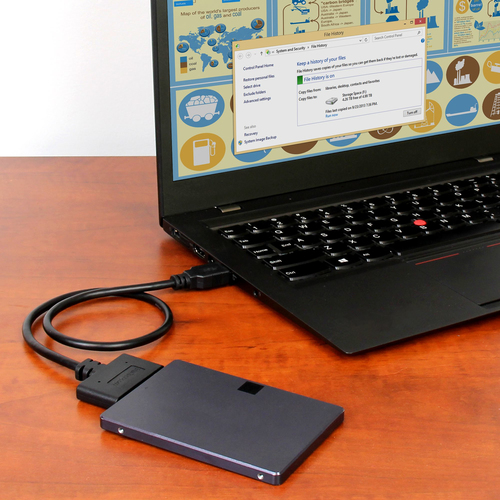 Miniatura 3 de Adaptador StarTech.com USB 3.1 A a SATA 7+15 pin, Negro