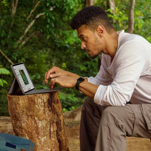 Miniatura 4 de Teclado Inalámbrico Logitech Rugged Folio Smart Connector, Grafito