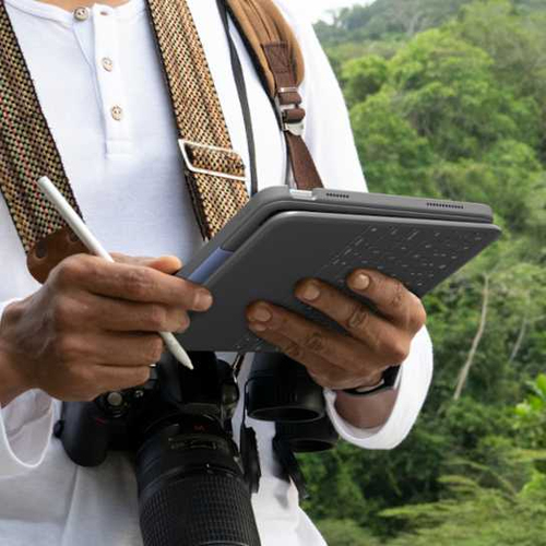Miniatura 3 de Teclado Inalámbrico Logitech Rugged Folio Smart Connector, Grafito