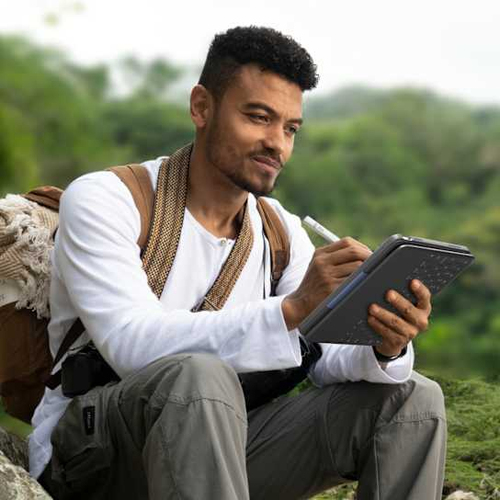 Miniatura 2 de Teclado Inalámbrico Logitech Rugged Folio Smart Connector, Grafito