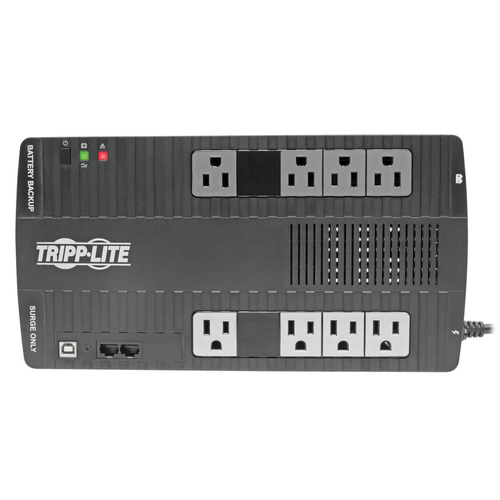 Miniatura 4 de No Break Tripp Lite 0.7 kVA / 350 W, 316 J, Entrada 145 V, 8 salidas AC, Negro