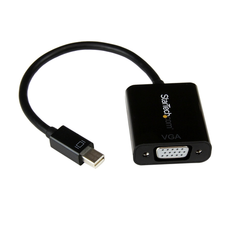 Adaptador vídeo StarTech.com Mini DisplayPort a VGA (D-Sub), 0.18 m, Negro