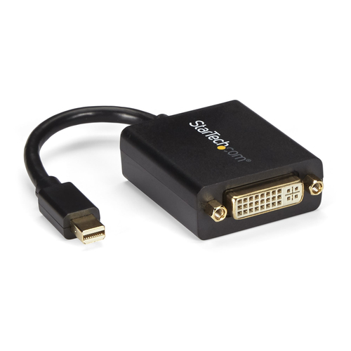 Adaptador vídeo StarTech.com Mini DisplayPort a DVI-I, 0.13 m, Negro