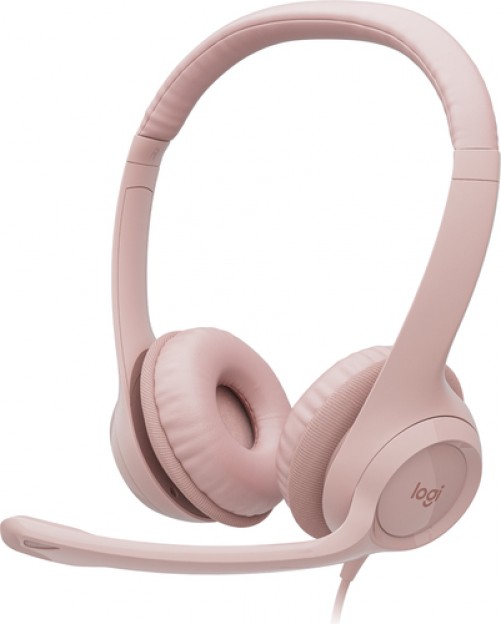 Audífonos Logitech H390 Diadema, Alámbrico, USB, Rosa